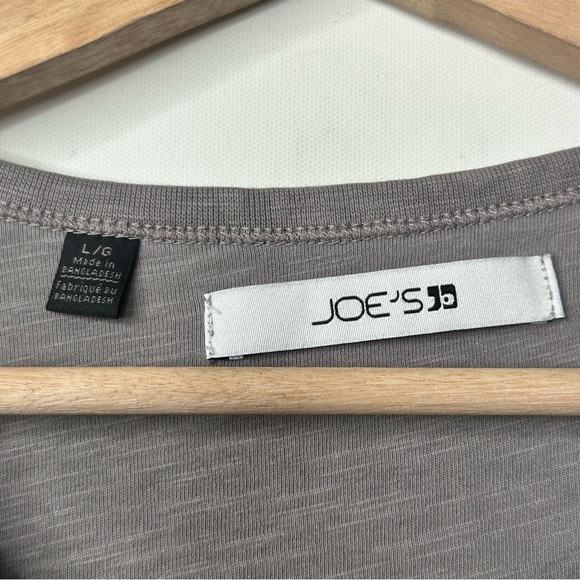 Joe’s Jeans Gray Henley Casual Pullover Long Sleeve T Shirt - Picture 3 of 8